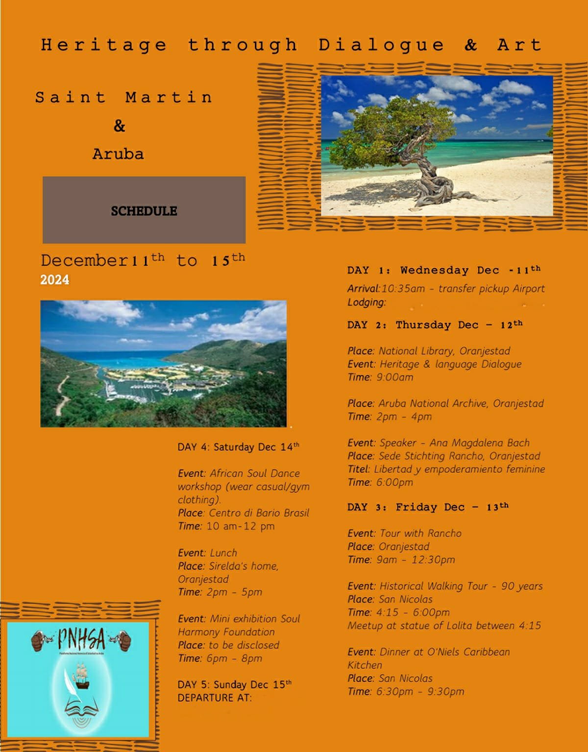 Heritage through Dialogue & Art – Saint Martin & Aruba 2024